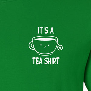Teacup Pocket T-Shirt, Funny Pun Graphic for Herbal Tea Fans and Drink Lovers