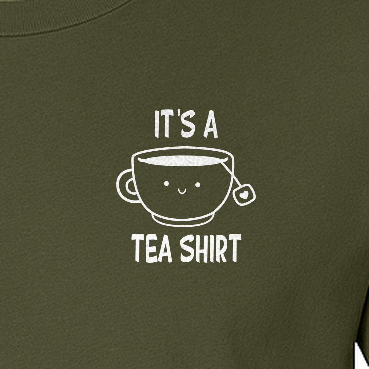 Teacup Pocket T-Shirt, Funny Pun Graphic for Herbal Tea Fans and Drink Lovers