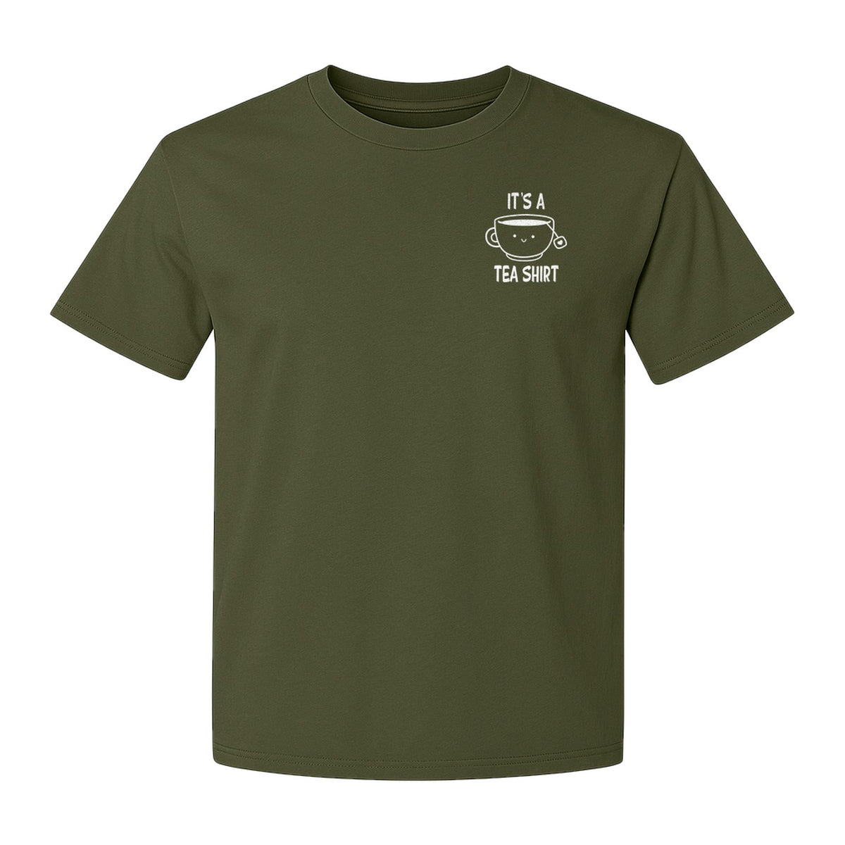 Teacup Pocket T-Shirt, Funny Pun Graphic for Herbal Tea Fans and Drink Lovers