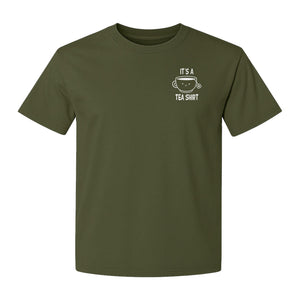 Teacup Pocket T-Shirt, Funny Pun Graphic for Herbal Tea Fans and Drink Lovers