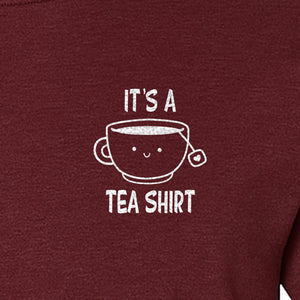 Teacup Pocket T-Shirt, Funny Pun Graphic for Herbal Tea Fans and Drink Lovers