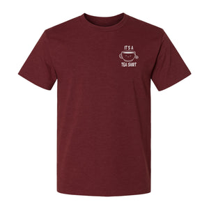 Teacup Pocket T-Shirt, Funny Pun Graphic for Herbal Tea Fans and Drink Lovers