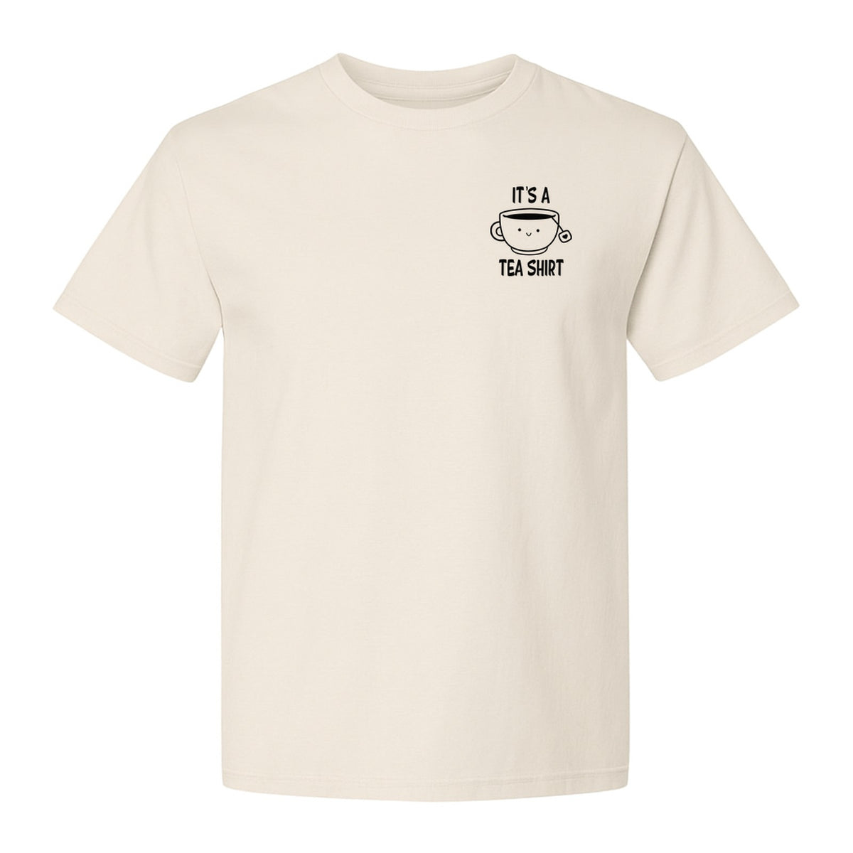 Teacup Pocket T-Shirt, Funny Pun Graphic for Herbal Tea Fans and Drink Lovers