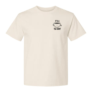 Teacup Pocket T-Shirt, Funny Pun Graphic for Herbal Tea Fans and Drink Lovers
