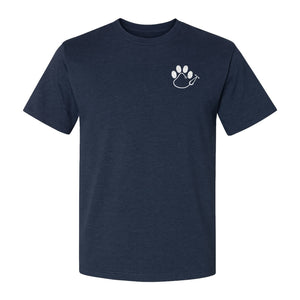 Vet Tech T-Shirt, Paw Print and Stethoscope Pocket Design for Veterinary Students