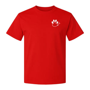 Vet Tech T-Shirt, Paw Print and Stethoscope Pocket Design for Veterinary Students