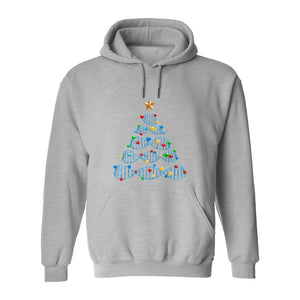 Science Christmas Hoodie, DNA Tree Design for Chemistry Teachers and Lab Lovers