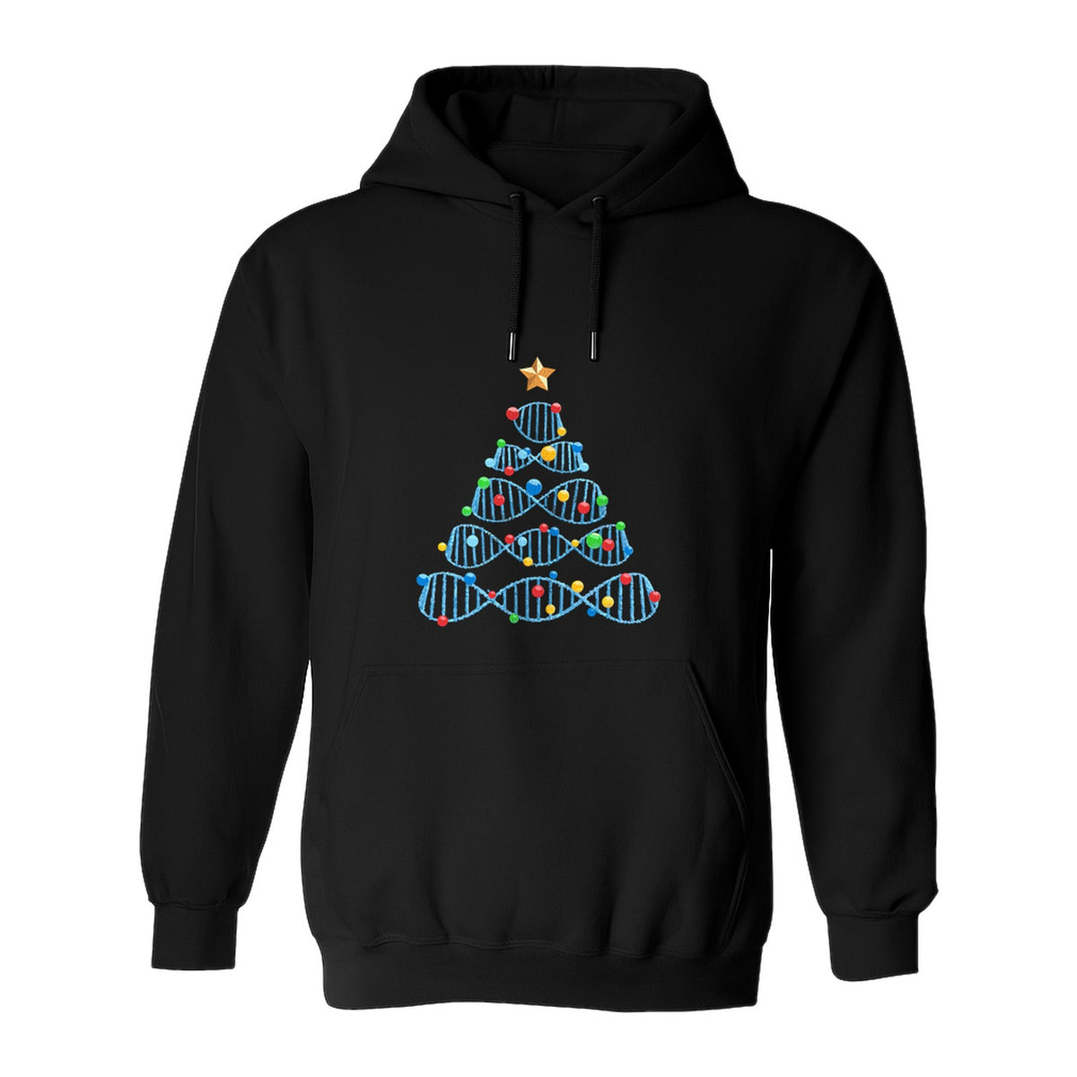 Science Christmas Hoodie, DNA Tree Design for Chemistry Teachers and Lab Lovers