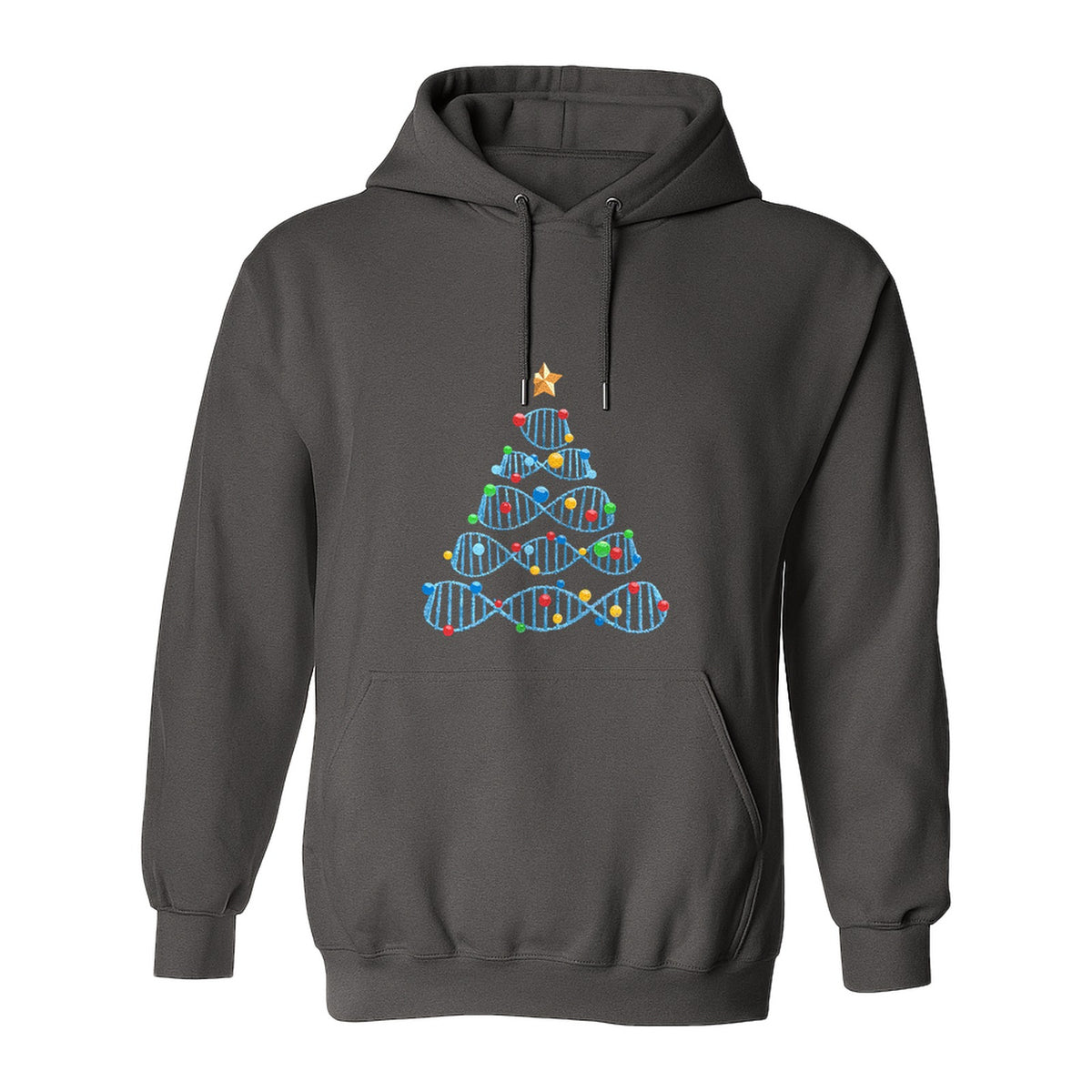 Science Christmas Hoodie, DNA Tree Design for Chemistry Teachers and Lab Lovers