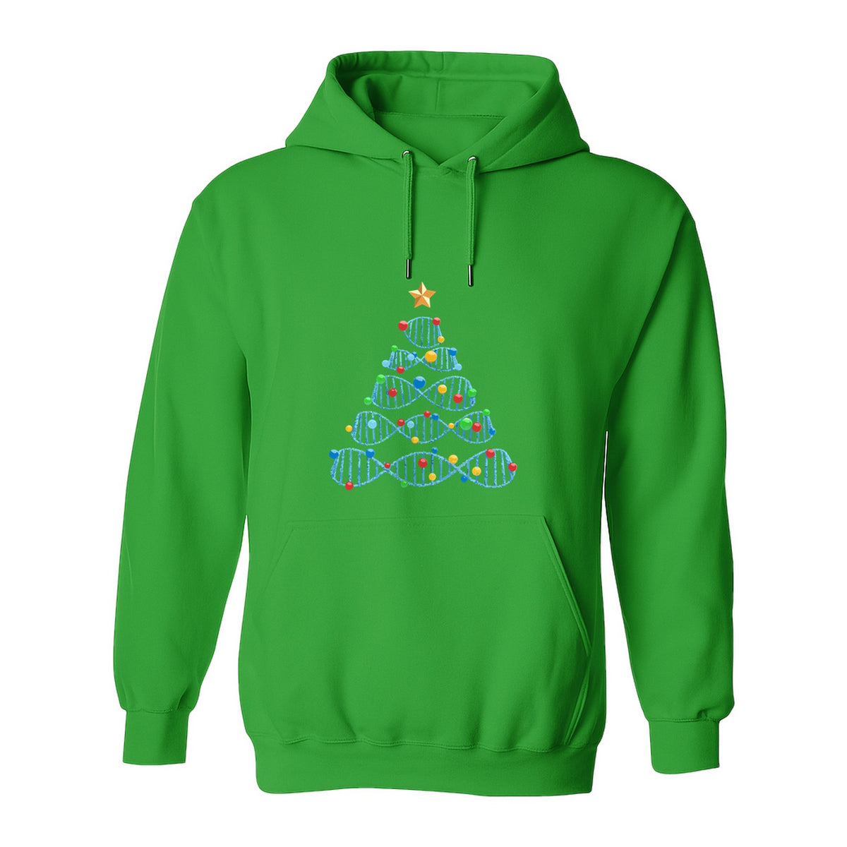 Science Christmas Hoodie, DNA Tree Design for Chemistry Teachers and Lab Lovers