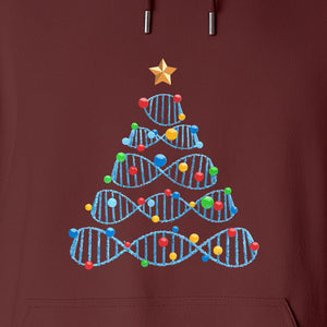 Science Christmas Hoodie, DNA Tree Design for Chemistry Teachers and Lab Lovers