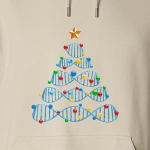 Science Christmas Hoodie, DNA Tree Design for Chemistry Teachers and Lab Lovers