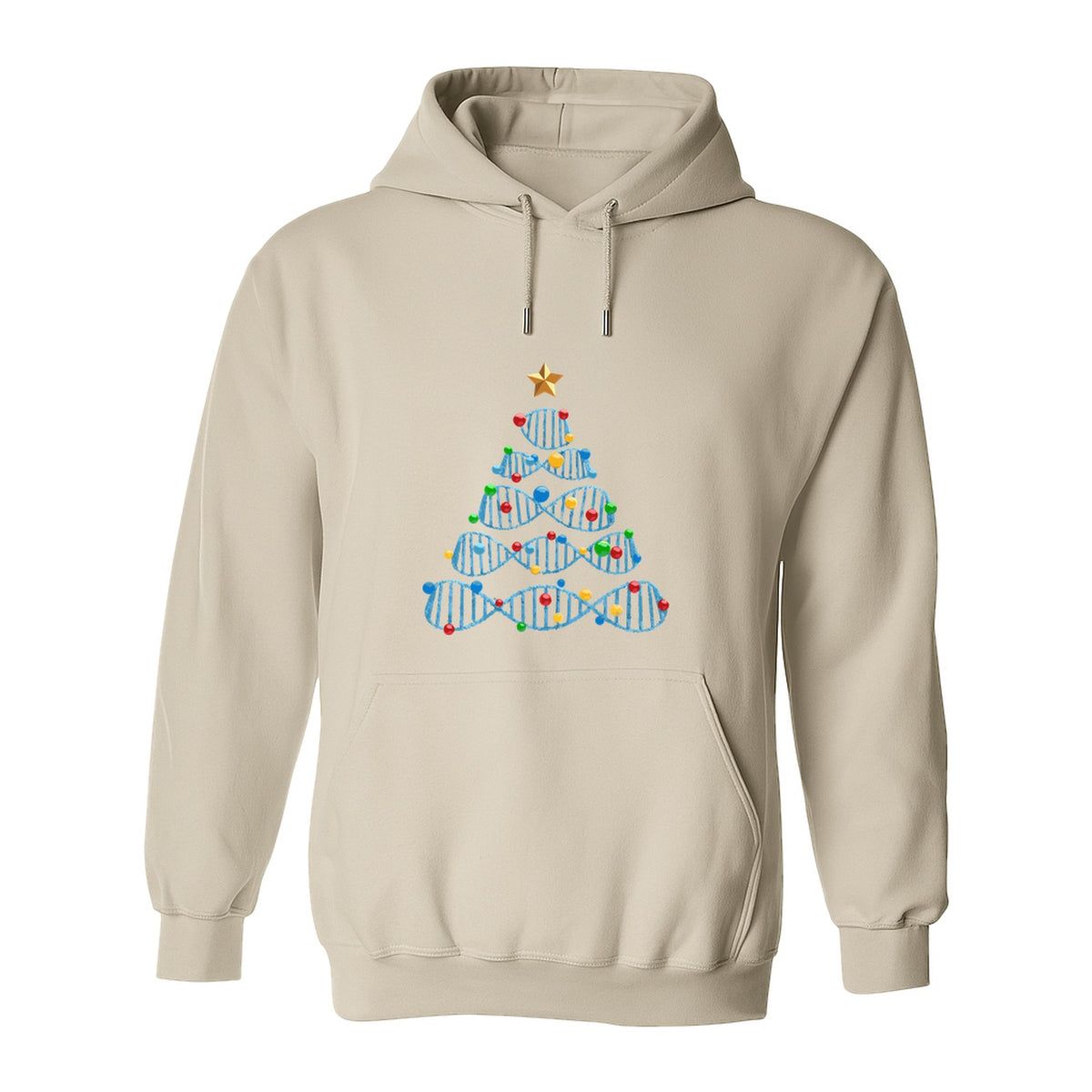 Science Christmas Hoodie, DNA Tree Design for Chemistry Teachers and Lab Lovers