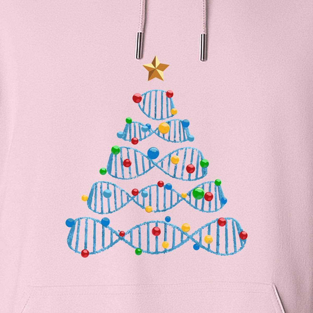 Science Christmas Hoodie, DNA Tree Design for Chemistry Teachers and Lab Lovers