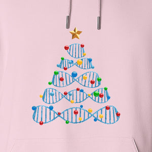 Science Christmas Hoodie, DNA Tree Design for Chemistry Teachers and Lab Lovers
