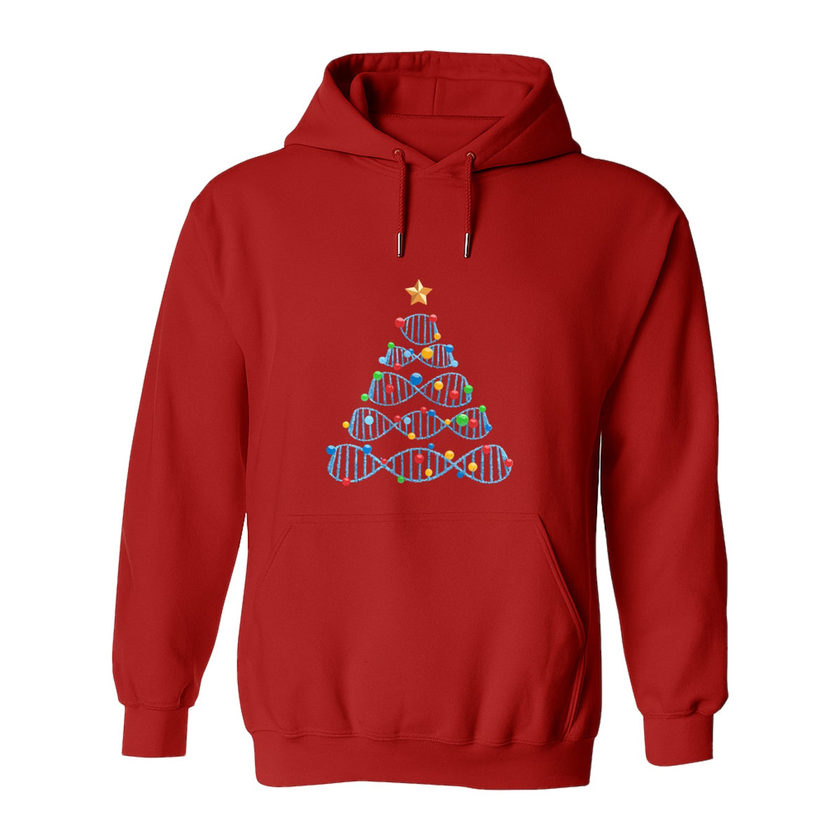 Science Christmas Hoodie, DNA Tree Design for Chemistry Teachers and Lab Lovers