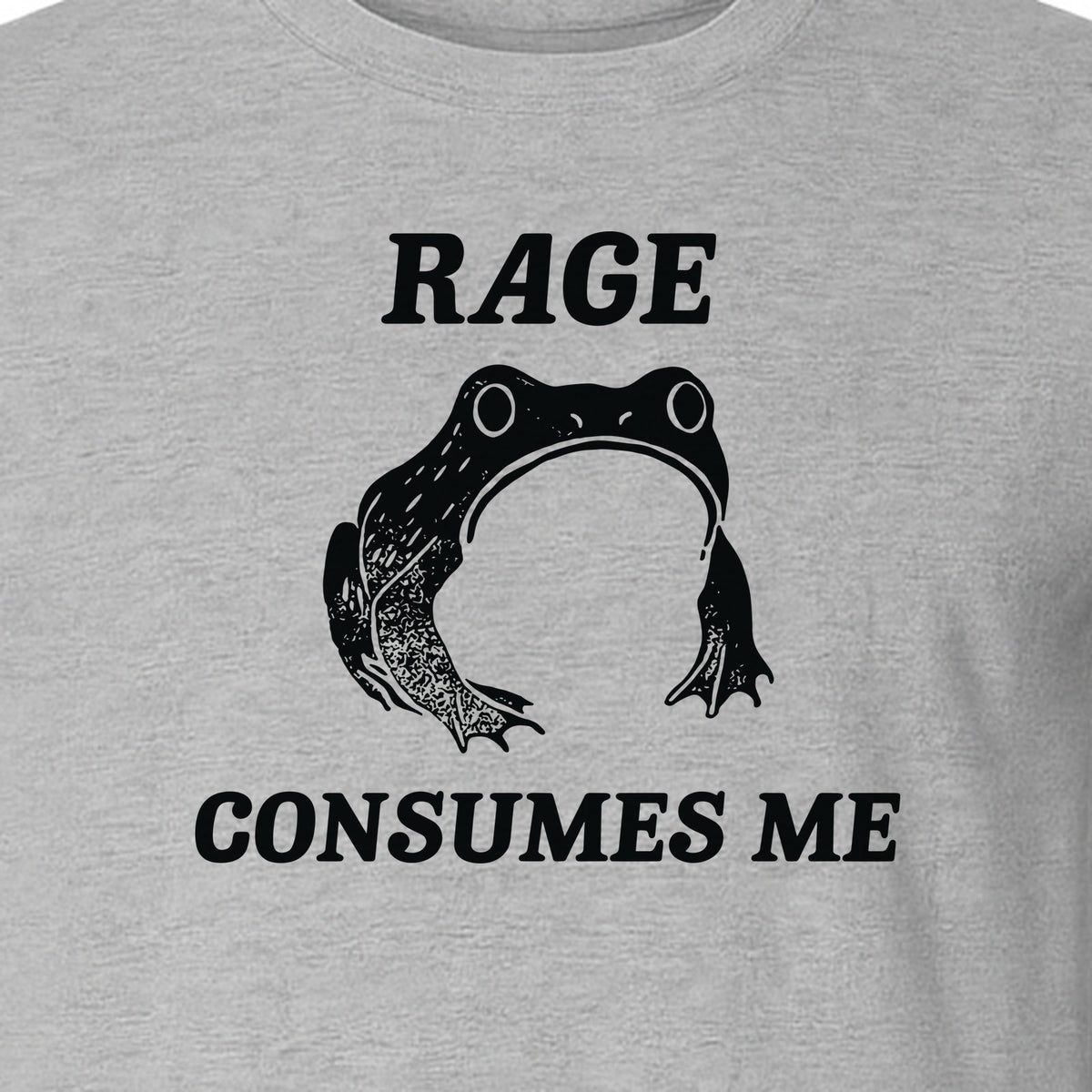 Frog T-Shirt, Rage Consumes Me Graphic Tee for Amphibian Fans and Nature Lovers