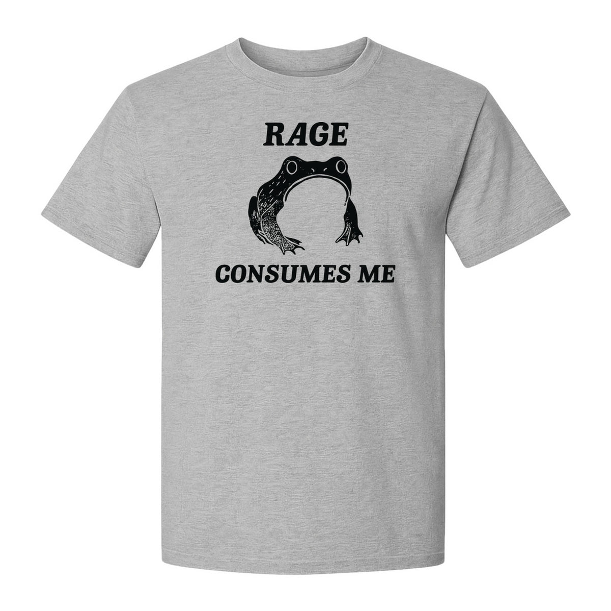Frog T-Shirt, Rage Consumes Me Graphic Tee for Amphibian Fans and Nature Lovers