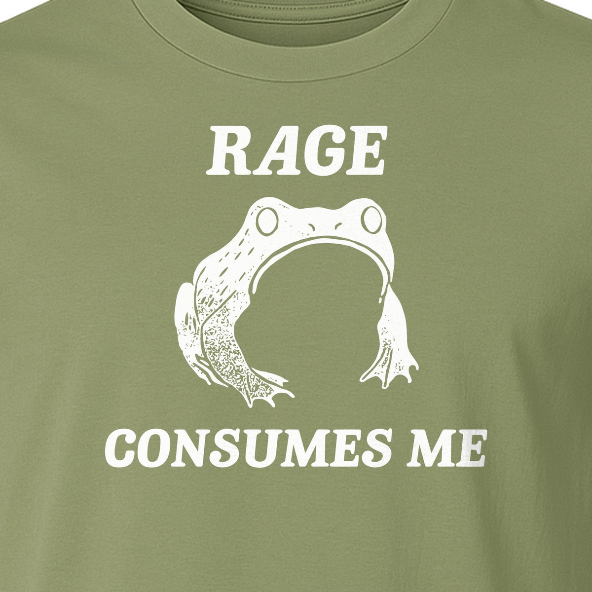 Frog T-Shirt, Rage Consumes Me Graphic Tee for Amphibian Fans and Nature Lovers