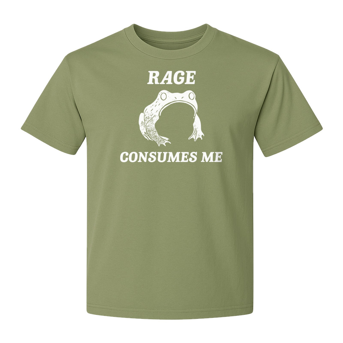 Frog T-Shirt, Rage Consumes Me Graphic Tee for Amphibian Fans and Nature Lovers