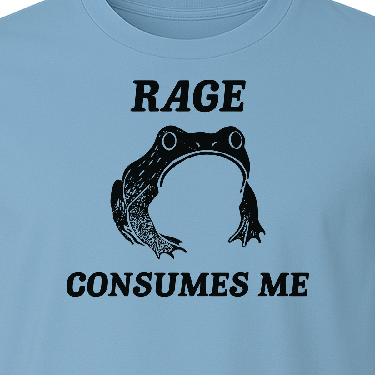 Frog T-Shirt, Rage Consumes Me Graphic Tee for Amphibian Fans and Nature Lovers
