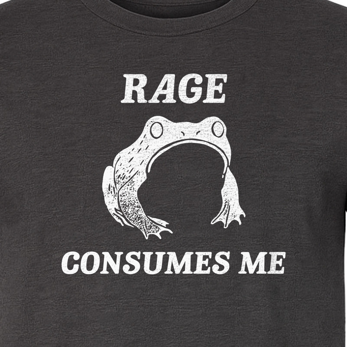 Frog T-Shirt, Rage Consumes Me Graphic Tee for Amphibian Fans and Nature Lovers