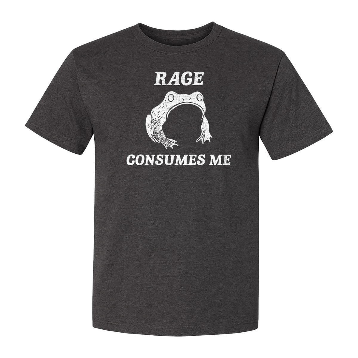 Frog T-Shirt, Rage Consumes Me Graphic Tee for Amphibian Fans and Nature Lovers