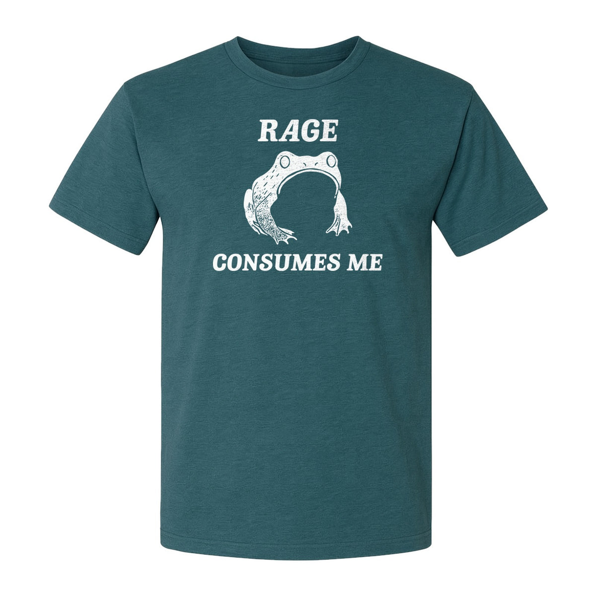 Frog T-Shirt, Rage Consumes Me Graphic Tee for Amphibian Fans and Nature Lovers