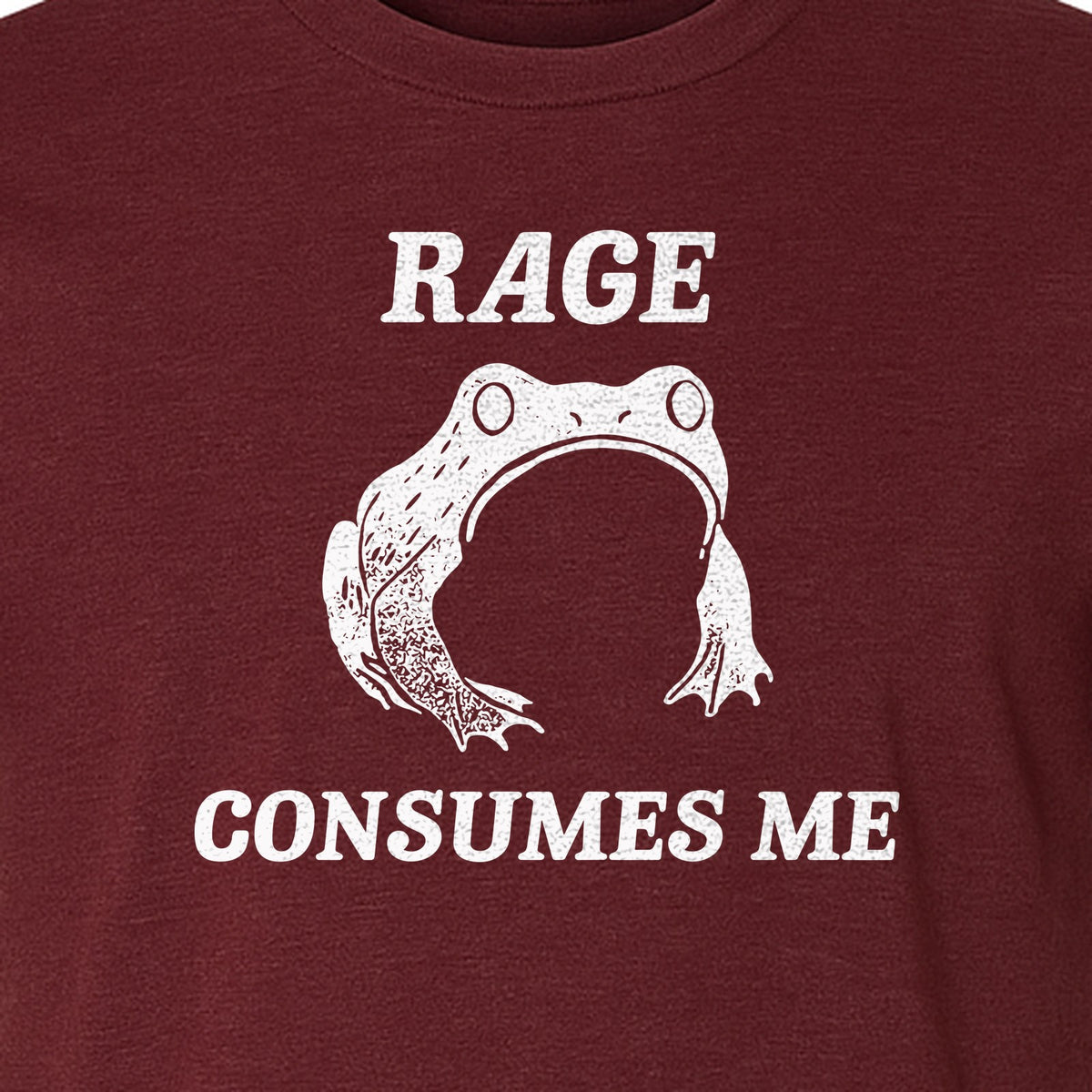 Frog T-Shirt, Rage Consumes Me Graphic Tee for Amphibian Fans and Nature Lovers