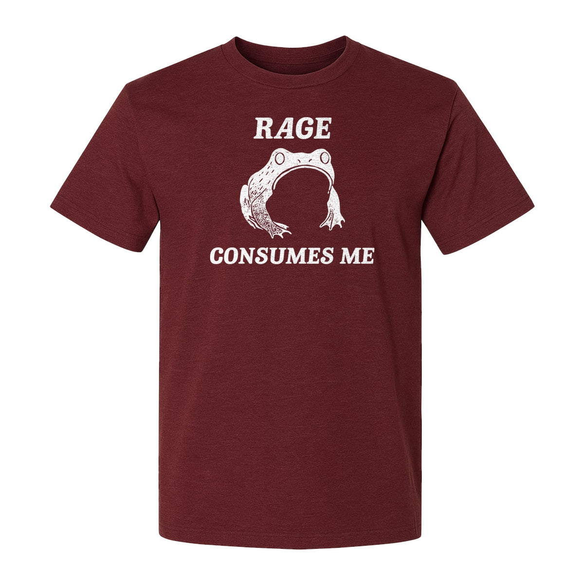 Frog T-Shirt, Rage Consumes Me Graphic Tee for Amphibian Fans and Nature Lovers