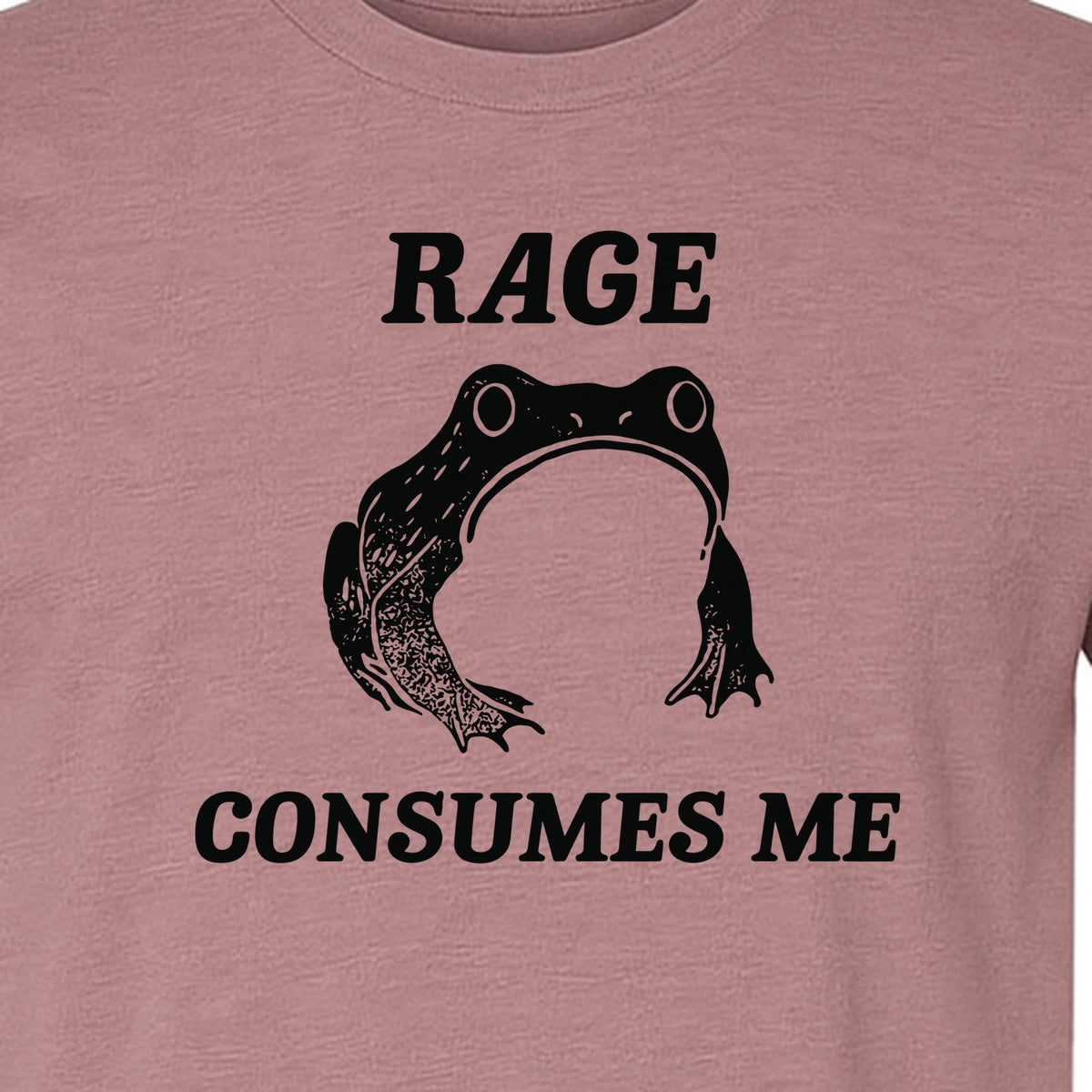 Frog T-Shirt, Rage Consumes Me Graphic Tee for Amphibian Fans and Nature Lovers