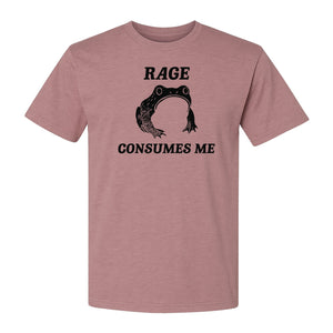 Frog T-Shirt, Rage Consumes Me Graphic Tee for Amphibian Fans and Nature Lovers