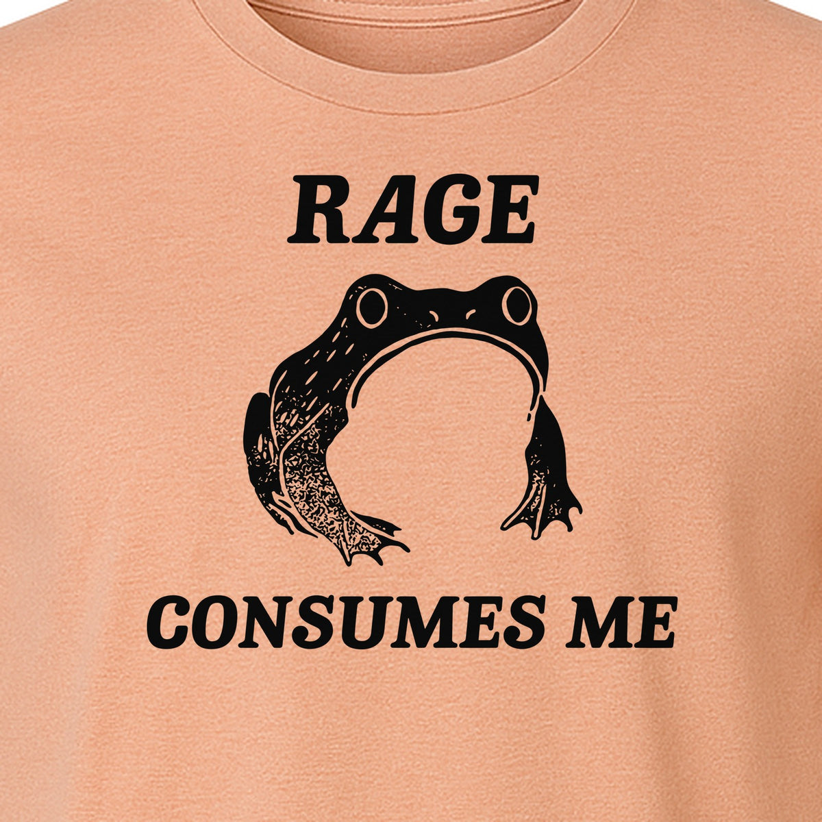 Frog T-Shirt, Rage Consumes Me Graphic Tee for Amphibian Fans and Nature Lovers