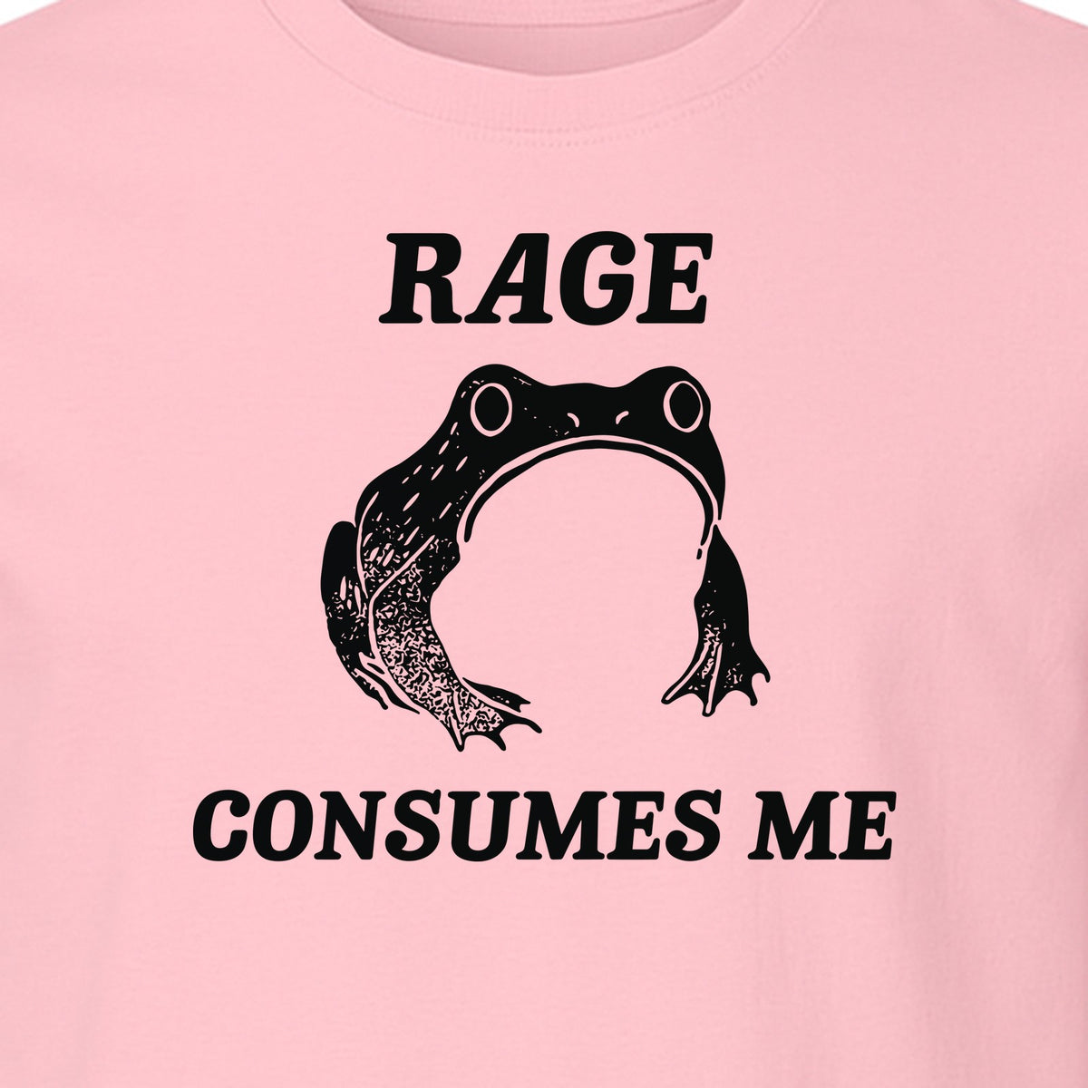 Frog T-Shirt, Rage Consumes Me Graphic Tee for Amphibian Fans and Nature Lovers