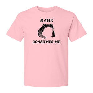 Frog T-Shirt, Rage Consumes Me Graphic Tee for Amphibian Fans and Nature Lovers