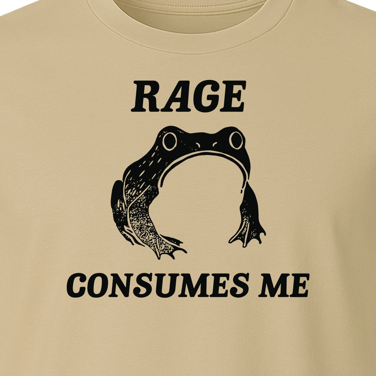 Frog T-Shirt, Rage Consumes Me Graphic Tee for Amphibian Fans and Nature Lovers