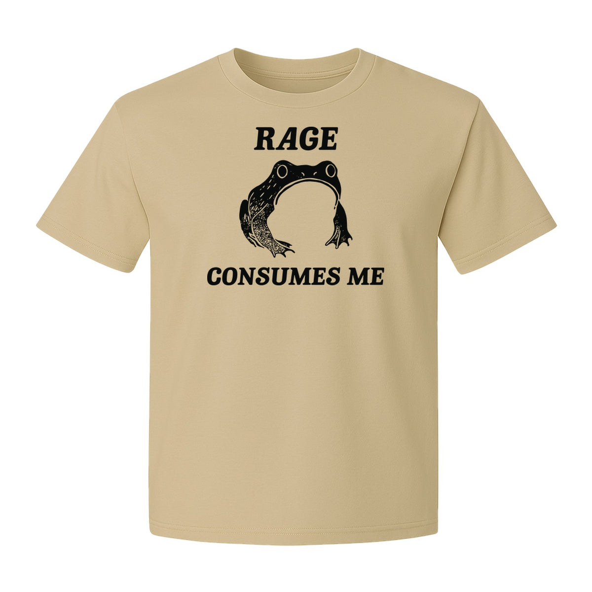 Frog T-Shirt, Rage Consumes Me Graphic Tee for Amphibian Fans and Nature Lovers