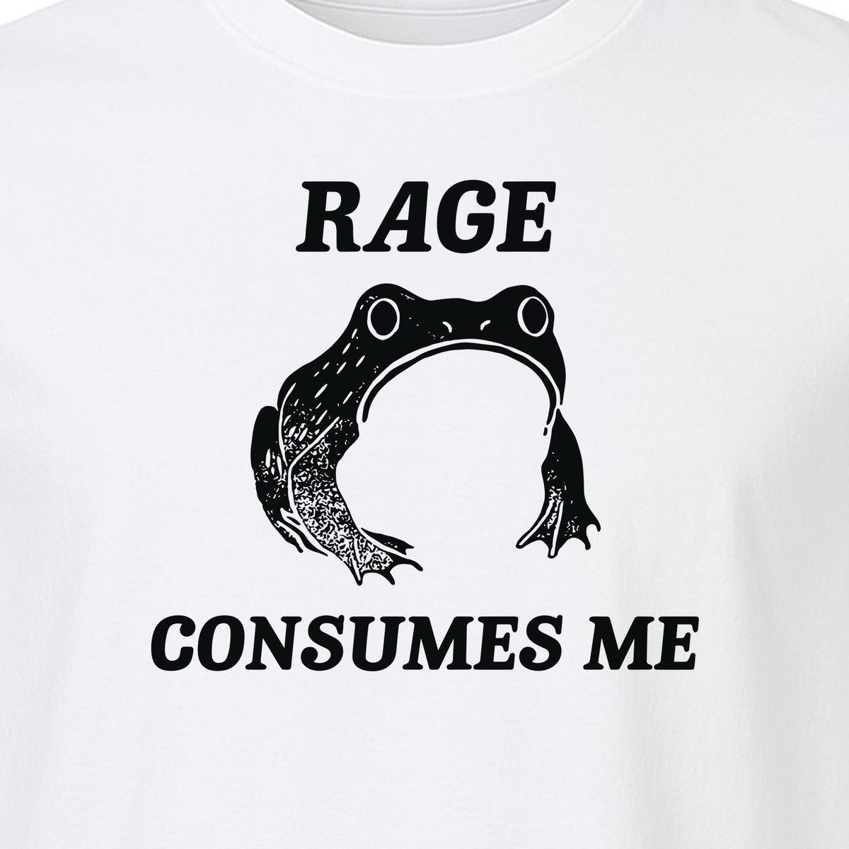 Frog T-Shirt, Rage Consumes Me Graphic Tee for Amphibian Fans and Nature Lovers