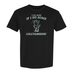 Frog T-Shirt, Y'all Mind If I Do Some Lollygagging Retro Funny Graphic Tee