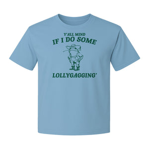 Frog T-Shirt, Y'all Mind If I Do Some Lollygagging Retro Funny Graphic Tee