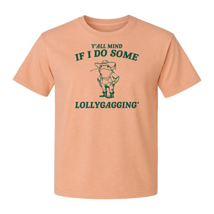 Frog T-Shirt, Y'all Mind If I Do Some Lollygagging Retro Funny Graphic Tee