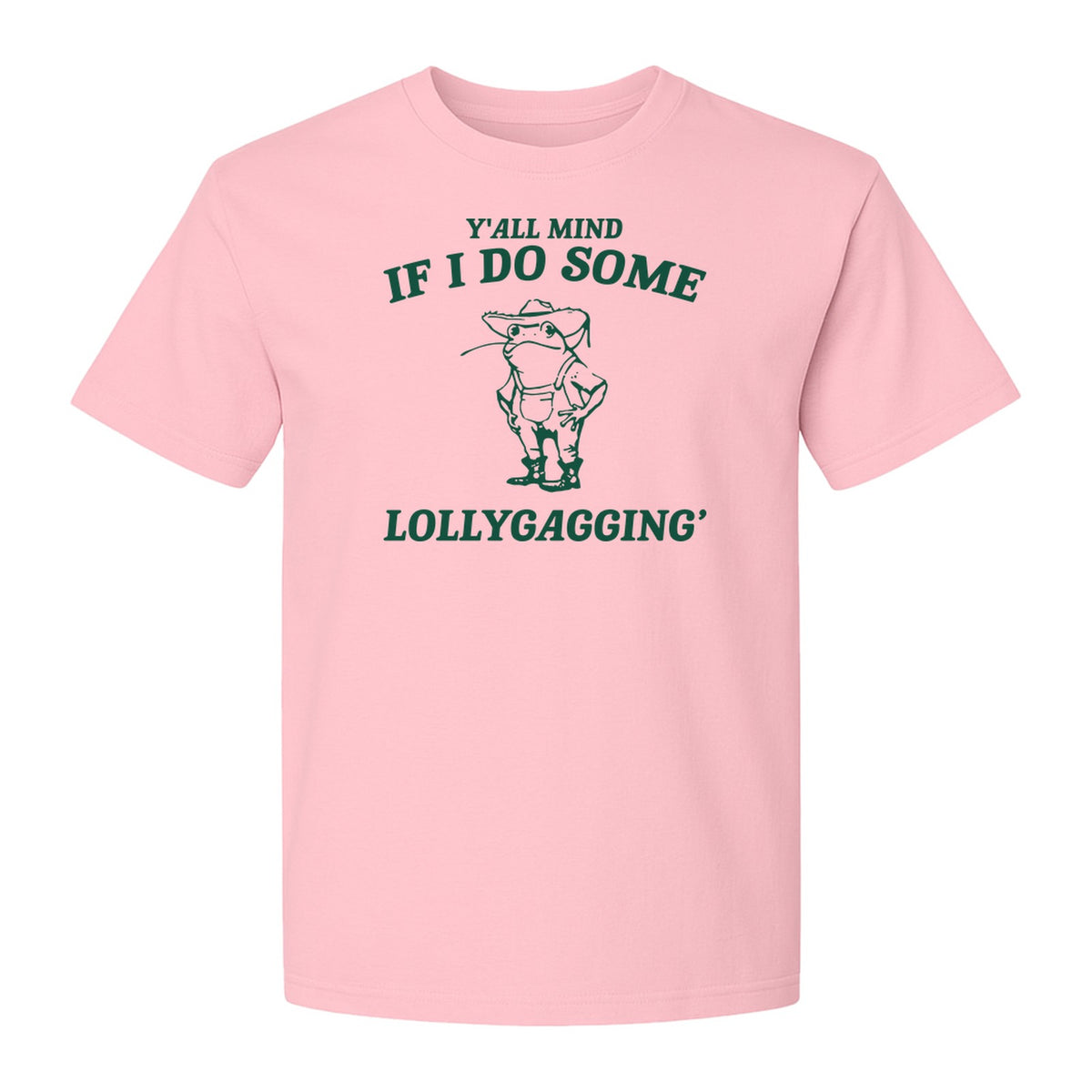 Frog T-Shirt, Y'all Mind If I Do Some Lollygagging Retro Funny Graphic Tee