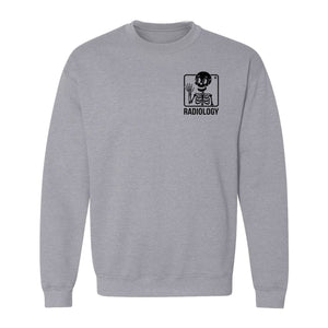 Radiology Sweatshirt, Skeleton X-Ray Pocket Design for Rad Techs and Radiographers