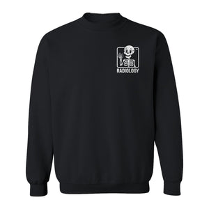 Radiology Sweatshirt, Skeleton X-Ray Pocket Design for Rad Techs and Radiographers