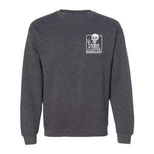 Radiology Sweatshirt, Skeleton X-Ray Pocket Design for Rad Techs and Radiographers