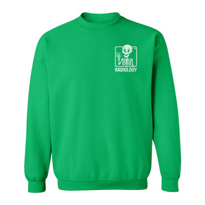 Radiology Sweatshirt, Skeleton X-Ray Pocket Design for Rad Techs and Radiographers