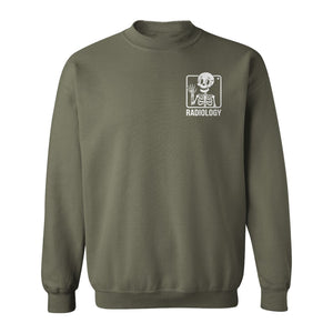 Radiology Sweatshirt, Skeleton X-Ray Pocket Design for Rad Techs and Radiographers