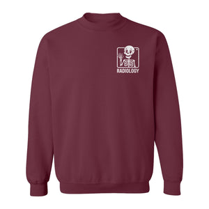 Radiology Sweatshirt, Skeleton X-Ray Pocket Design for Rad Techs and Radiographers