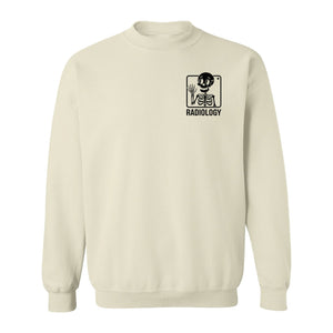 Radiology Sweatshirt, Skeleton X-Ray Pocket Design for Rad Techs and Radiographers