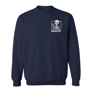 Radiology Sweatshirt, Skeleton X-Ray Pocket Design for Rad Techs and Radiographers